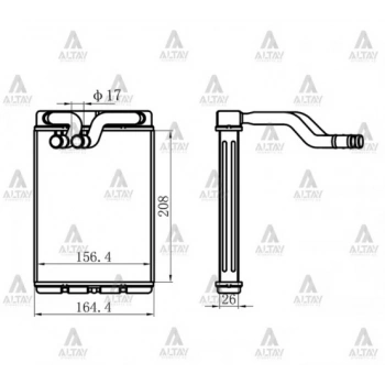 Radyatör Kalorifer Starex 2002-2008 140Hp  D4Cb On (1 Adet) (Oem No: 97023-4A020)