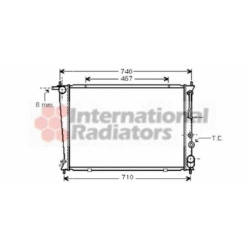 H 1 Starex 1997 2007 Su Radyatörü A T 650X445X26 (Oem No:253104A150)