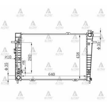Su Radyatörü Tucson 2004-2010 Sportage 2005-2010 2.0 Dizel 22Mm (At) (Oem No:25310-0Z960) (Adet)