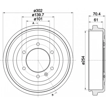 Dmax (Tfr) 2Wd 2002 2011 Kampana Arka  (Oem No:8973605050)