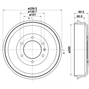 Dmax (Tfs) 4Wd 2002 2011 Kampana Arka  (Oem No:8973605060)