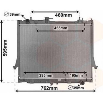 D Max 2012 2015 Su Radyatörü Otomatik 500X648X26 Euro5 (Oem No:8981943941)