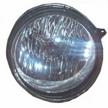 2006-2007 Jeep Cherokee Lıberty Far Lambası Manuel-Elektrikli Sol Yuvarlak Şeffaf (Gordon) (Adet) (Oem No:55157141Aa)