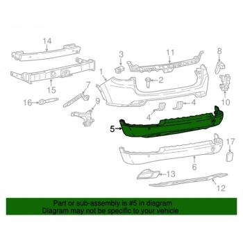 2016-2018 Jeep Compass Arka Alt Tampon (Tyg) (Oem No:5Up46Rxfac)