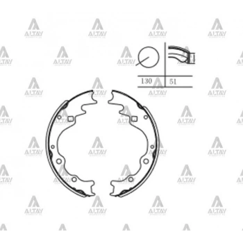 Fren Balata Arka Besta  E-2200  Ceres 2.4  Pregio Pabuç (1 Adet) (Oem No: Ma0044)