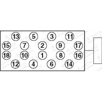 Civata Silindir Kapak Saplama Takım H-100 Starex Mitsubishi L-300 L-200 Kia Bongo 2004-2010 (1 Adet) (Oem No: Md040514)