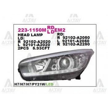 Far Ceed 2012-2018 Elektrikli Ledli Siyah Sol (Oem No:223-1150Lmldem2) (Adet)