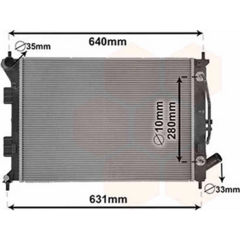 İ30 Ceed 2012  Su Radyatörü A T 550X397X16 (Oem No:25310A6150)