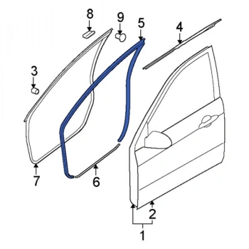 Kapı Toz Lastiği Cerato Dizel 2005-2006 Ön Sol  Oem No: 82130-2F000