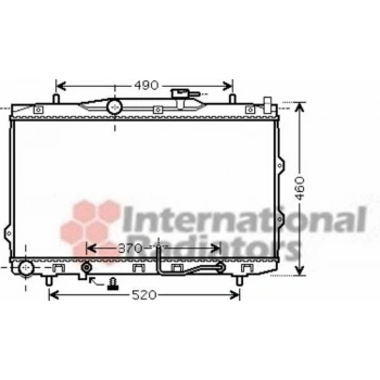 Cerato 2004  Su Radyatörü A T 375X668X16 (Oem No:253102F010)