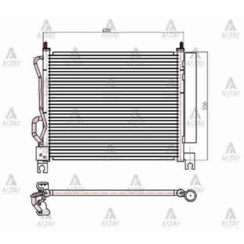 Radyatör Klima Picanto 04= (1 Adet) (Oem No: 97606-07000)