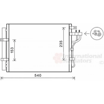 Picanto Bi Fuel Lpg 2013  Klima Radyatörü Kurutucu İle Brazıng 438X350X16 (At Mt) (Oem No:976061Y000)