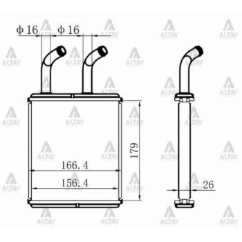 Radyatör Kalorifer Pregio  1997-2005 (1 Adet) (Oem No: 0K72A-61-A10)