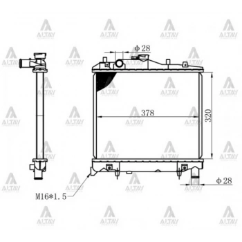 Su Radyatörü Pride 1.1 1.3 1993 Sonrası  (Mt) (Oem No:Kk150-15-200) (Adet)