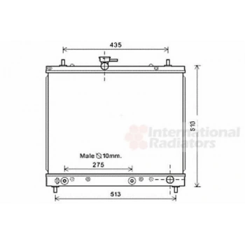 Terios (At) 97 00 Su Radyatörü Kutu Içı Adet 1 (Oem No:16400B1140)