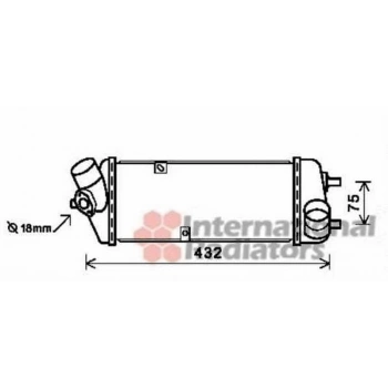 Accent Era Rio 2006  Turbo Radyatörü Brazıng A M 310X127X62   Intercooler Radyatörü   Ara Soğutucu (Oem No:282712A401)