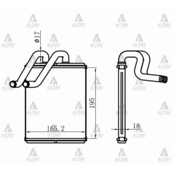 Radyatör Kalorifer Sorento 2003-2006 (1 Adet) (Oem No: 97227-3E000)
