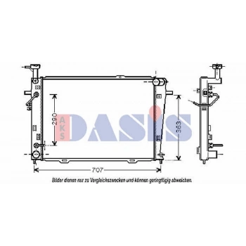 Tucson Sportage 2004  Su Radyatörü A T 640X458X16 (Oem No:253102E800)