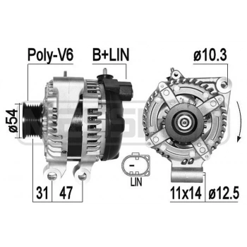 Land Rover Range Rover Sport   Discovery Iıı 2009 2013 Alternatör 14V 150 A (Oem No:Lr023421)