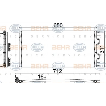 Freelander1 1998 2006 Klima Radyatörü  (Oem No:Jrb101070)