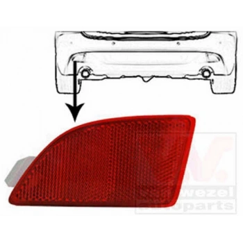 Mazda 3 (Bl) Hb 2009 2013 Reflektör Arka Sol  (Oem No:Bcw8515M0B)