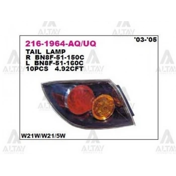 Stop Lambası Mazda-3 2003-2005 Hb. Şeffaf Dış Sağ (1 Adet)