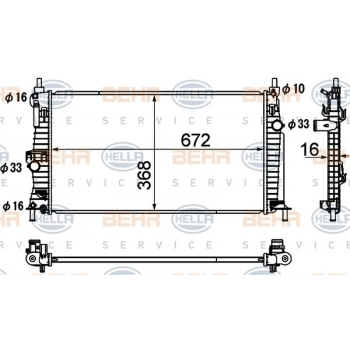 Mazda 3 (Bl) 2009 2013 Su Radyatörü Manuel 670X368X16 (Oem No:Z6811520Ya)