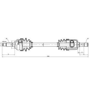 Aks Komple Ön 323 1990-1995 Kısa Sağ (Oem No:Mz-6-6912) (Adet)