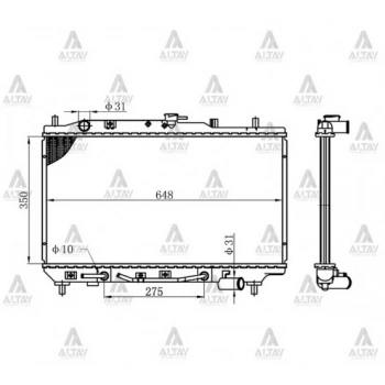 Su Radyatörü 323 1990-1995 1.6 Hb. (At) (Oem No:B547-15-200D) (Adet)