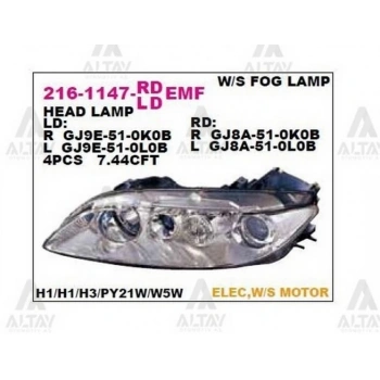 Far Mazda-6 2003-2006 Motorlu Sol (1 Adet) (Oem No: Gj6A-51-0L0C)