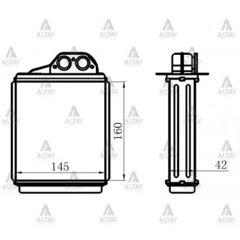 Radyatör Kalorifer E-2200 (1 Adet) (Oem No: Sa44-61-A10)