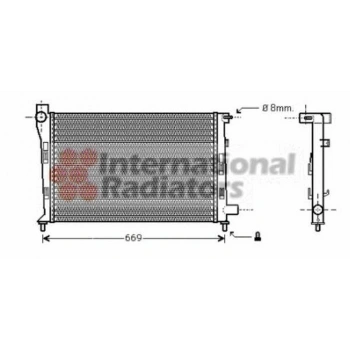 W168 2000 2004 Su Radyatörü Mekanık Sanzuman (Oem No:A1685001102)