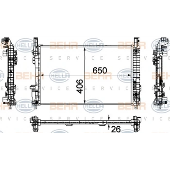 W169 245 2004 2012 Su Radyatörü  (Oem No:A1695000404)