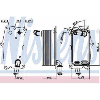 W176 246 117 X156 2012 2018 Şanzuman Yağ Soğutucu Komple Otomatik 141*71*56Mm (Oem No:A2465010501)