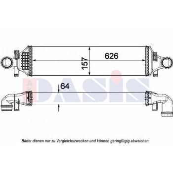 W117 246 176 242 156 2012  Turbo Radyatörü U 626Mm   G 157Mm (Oem No:A2465000900)