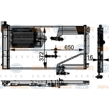 W203 209 2000 2006 Klima Radyatörü  (Oem No:A2035001354)