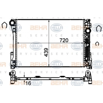W204 2007 2013 Su Radyatörü  (Oem No:A2045002203)