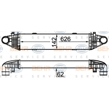 W204 2007  Turbo Radyatörü  (Oem No:A2045000300)