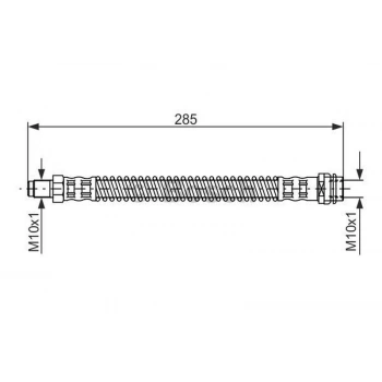W219 211 220 2003 2009 Fren Hortumu  (Oem No:A2114200648)