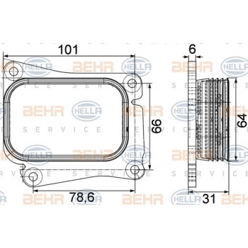 W203 204 211 2002 2012 Yağ Soğutucusu  (Oem No:A2711880401)