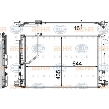 W204 207 212 218 2007  Klima Radyatörü  (Oem No:A2045000654)