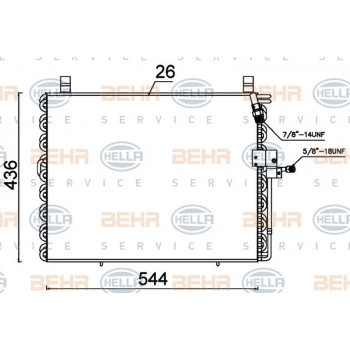 W124 1985 1993 Klima Radyatörü  (Oem No:A1248301870)