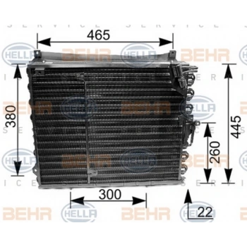 W124 1993 1995 Klima Radyatörü  (Oem No:A1248301370)