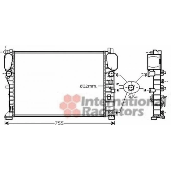 W211 219 2004 2009 Su Radyatörü  (Oem No:A2115003402)