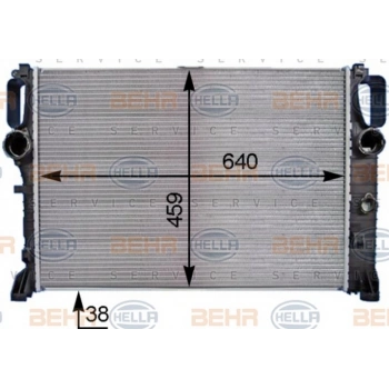 W211 219 209 2002 2010 Su Radyatörü  (Oem No:A2115003202)