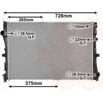 W205 213 238 2013  Su Radyatörü Otomatık (Oem No:A0995002203)