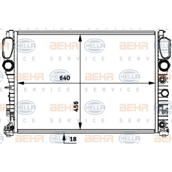 W211 219 2000 2009 Su Radyatörü  (Oem No:A2115000102)
