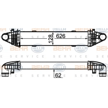 W204 207 212 2007  Turbo Radyatörü  (Oem No:A2045000100)
