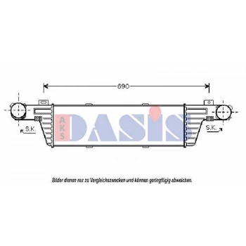 W210 1997 2002 Turbo Radyatörü  (Oem No:A2105002100)