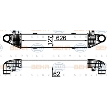W204 212 2007 2013 Turbo Radyatörü  (Oem No:A2045000500)
